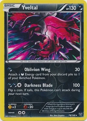 Yveltal - 78/146 - Rare - Reverse Holo