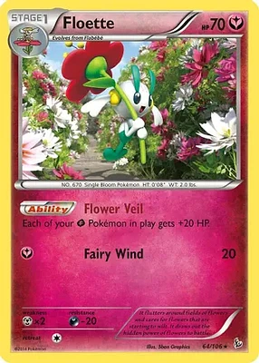 Floette - 64/106 - Rare - Reverse Holo