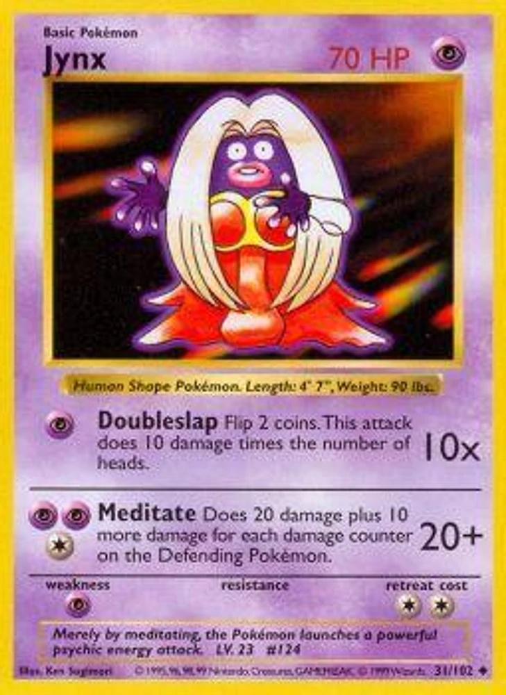 Jynx - 31/102 - Uncommon - Shadowless Edition