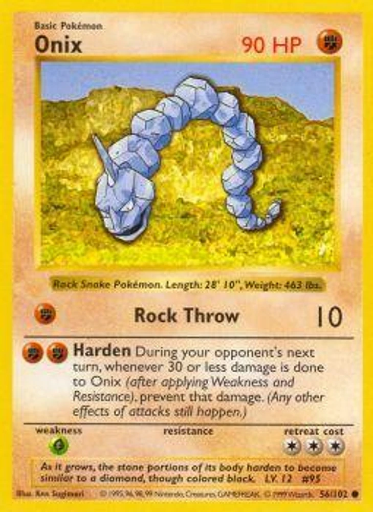 Onix - 56/102 - Common - Shadowless Edition