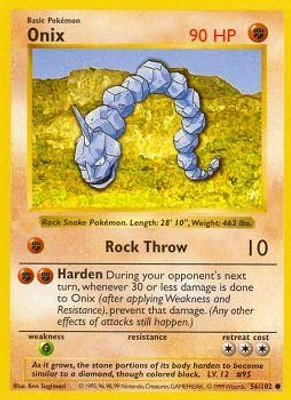 Onix - 56/102 - Common - Shadowless Edition