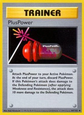 PlusPower - 84/102 - Uncommon - Shadowless Edition