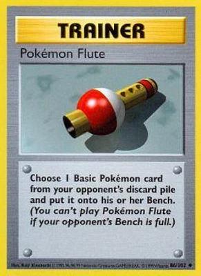 Pokemon Flute - 86/102 - Uncommon - Shadowless Edition