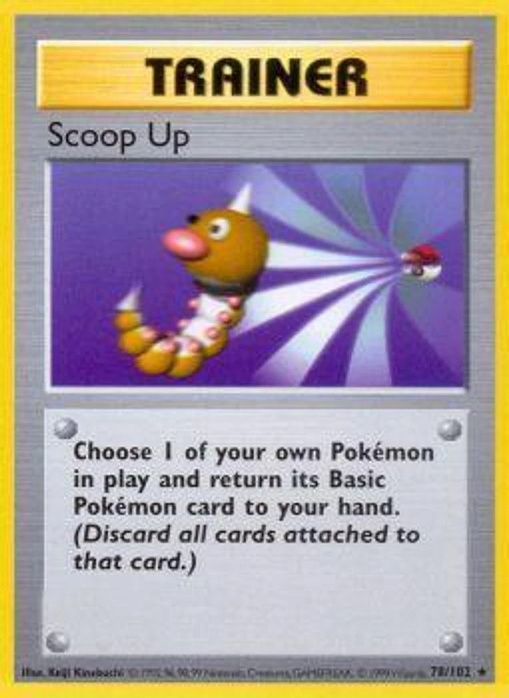 Scoop Up - 78/102 - Rare - Shadowless Edition