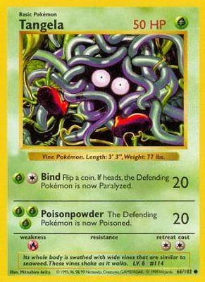 Tangela - 66/102 - Common - Shadowless Edition