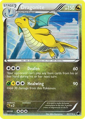 Dragonite - 83/116 - Cosmos Holo XY Blisters Exclusive