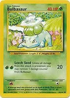 Bulbasaur - 44/102 - Common - 1999-2000 Wizards Base Set Copyright Edition