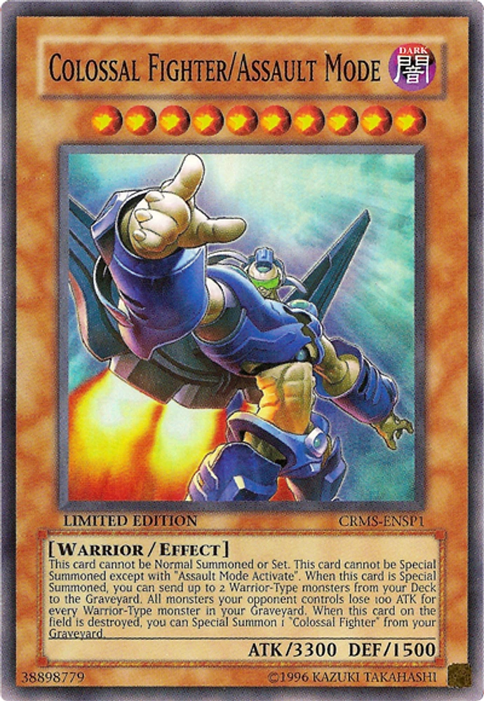 Colossal Fighter/Assault Mode - CRMS-EN000 - Secret Rare - 1st Edition