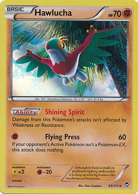 Hawlucha - 63/111 Holo Rare