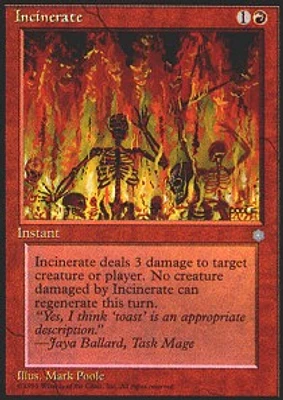 Incinerate