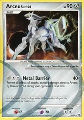 Arceus - AR9/9 - Holo Rare