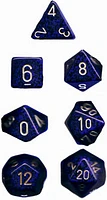 Speckled Golden Cobalt 7 Dice Set - CHX25337