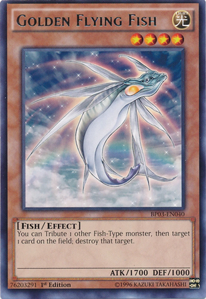 Golden Flying Fish - BP03-EN040 - Rare - 1st Edition