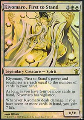 Kiyomaro, First to Stand - Foil - Prerelease Promo