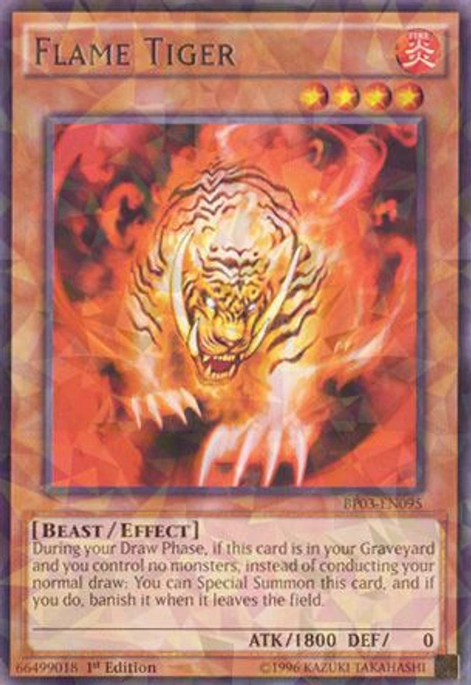 Flame Tiger - BP03-EN095 - Shatterfoil - 1st Edition