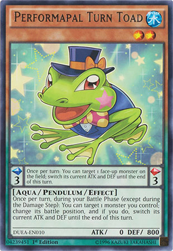 Performapal Turn Toad - DUEA-EN010 - Rare