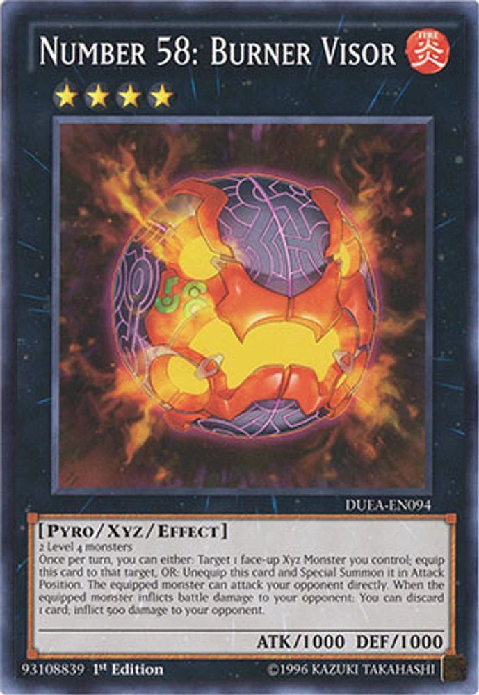 Number 58: Burner Visor - DUEA-EN094 - Common - 1st Edition