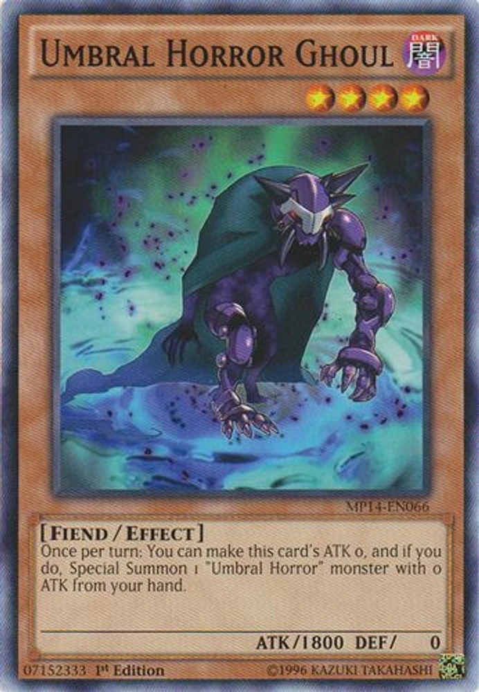 Umbral Horror Ghoul - MP14-EN066 - Common - 1st Edition