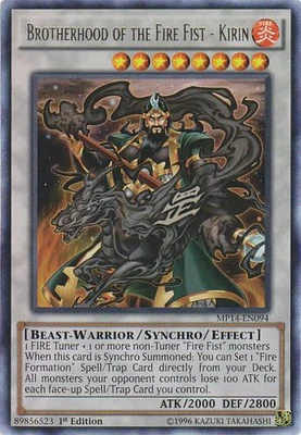 Brotherhood of the Fire Fist - Kirin - MP14-EN094 - Rare - 1st Edition