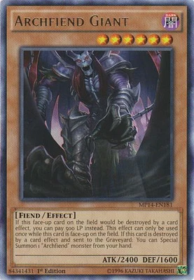 Archfiend Giant - MP14-EN181 - Rare - 1st Edition