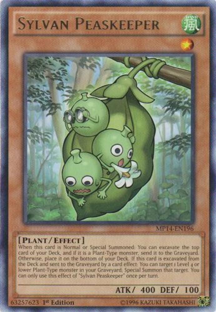 Sylvan Peaskeeper - MP14-EN196 - Rare - 1st Edition