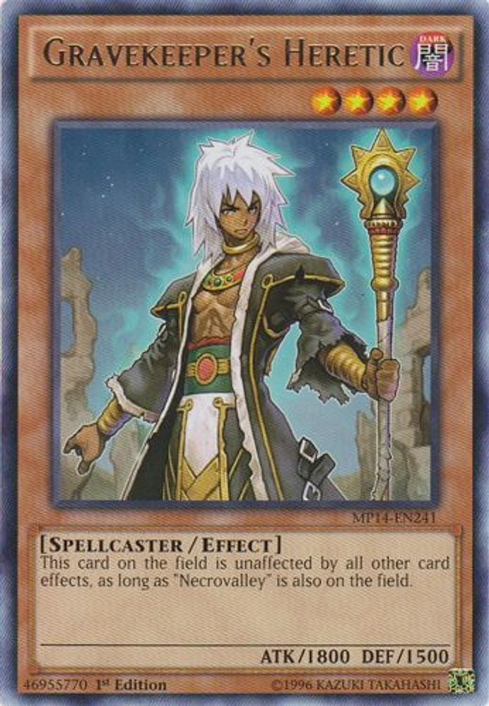 Gravekeeper's Heretic - MP14-EN241 - Rare - 1st Edition