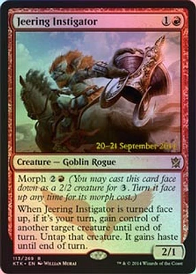 Jeering Instigator - Foil - Prerelease Promo