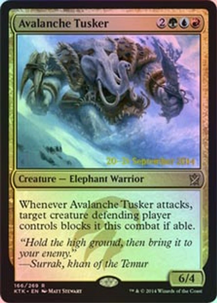 Avalanche Tusker - Foil Prerelease Promo