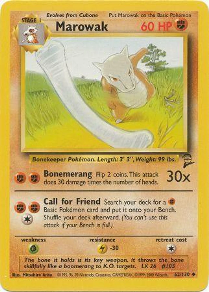 Marowak - 52/130 - Uncommon - Unlimited Edition