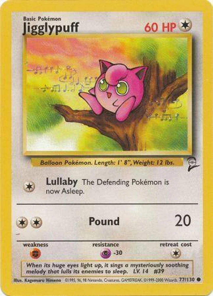 Jigglypuff - 77/130 - Common - Unlimited Edition