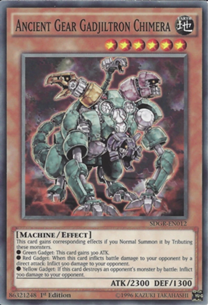 Ancient Gear Gadjiltron Chimera - SDGR-EN012 - Common - 1st Edition