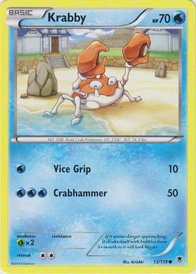 Krabby - 13/119 - Common