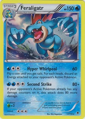 Feraligatr - 17/119 - Rare Holo