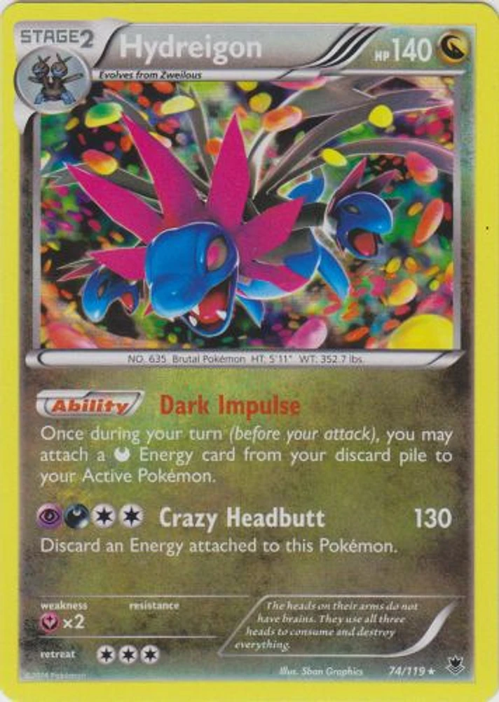 Hydreigon - 74/119 Rare Holo