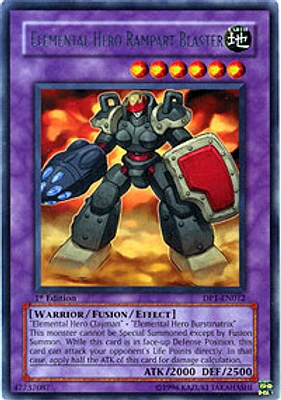 Elemental Hero Rampart Blaster - DP1-EN012 Rare 1st Edition