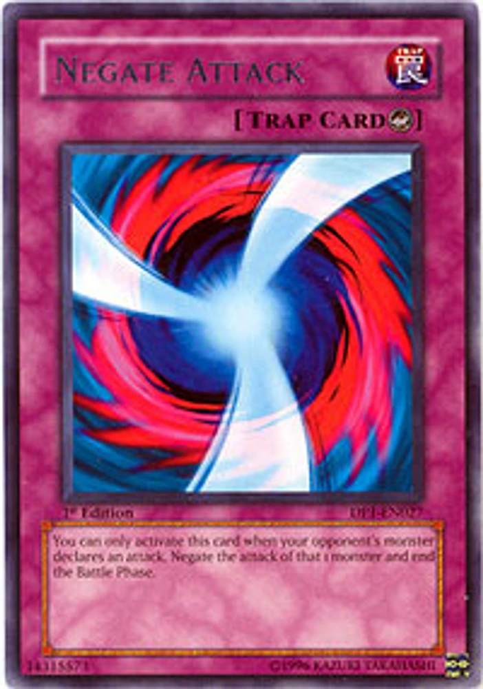 Negate Attack - DP1-EN027 - Rare - 1st Edition