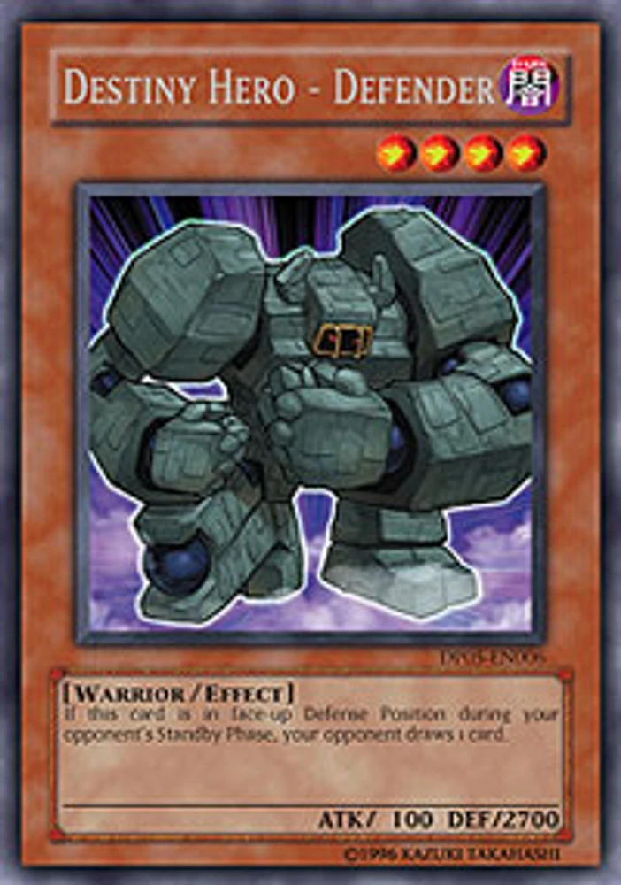 Destiny Hero - Defender DP05-EN006 Rare 1st Edition