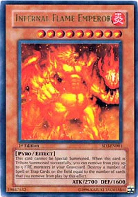 Infernal Flame Emperor - SD3-EN001 - Ultra Rare - 1st Edition