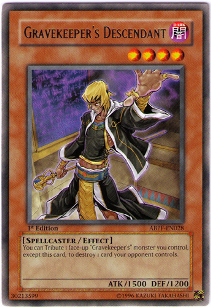 Gravekeeper's Descendant - ABPF-EN028 - Rare - 1st Edition