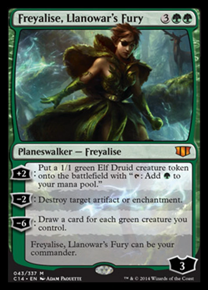 Freyalise, Llanowar's Fury - Oversized