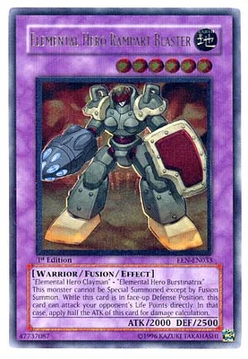 Elemental Hero Rampart Blaster - EEN-EN033 - Ultimate Rare - 1st Edition