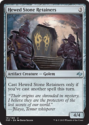 Hewed Stone Retainers - Foil