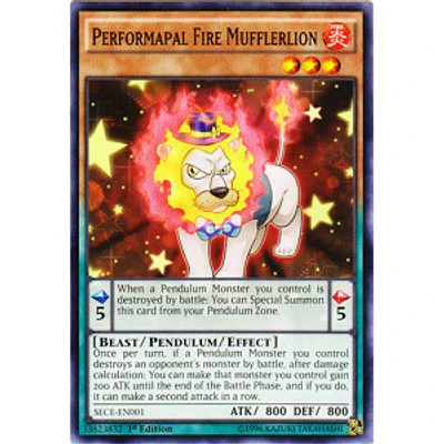 Performapal Fire Mufflerlion - SECE-EN001 - Common - 1st Edition