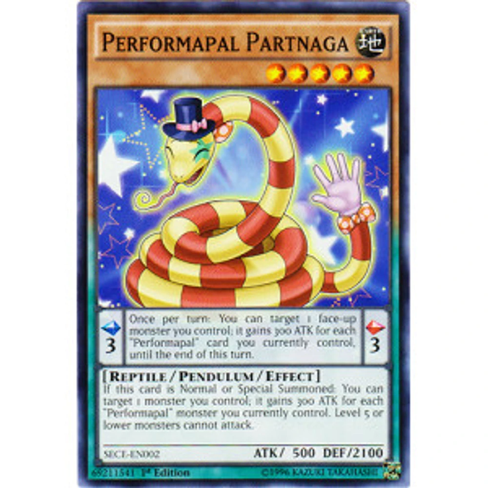 Performapal Partnaga - SECE-EN002 - Common - 1st Edition