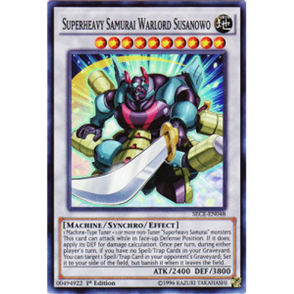 Superheavy Samurai Warlord Susanowo - SECE-EN048 Super Rare 1st Edition