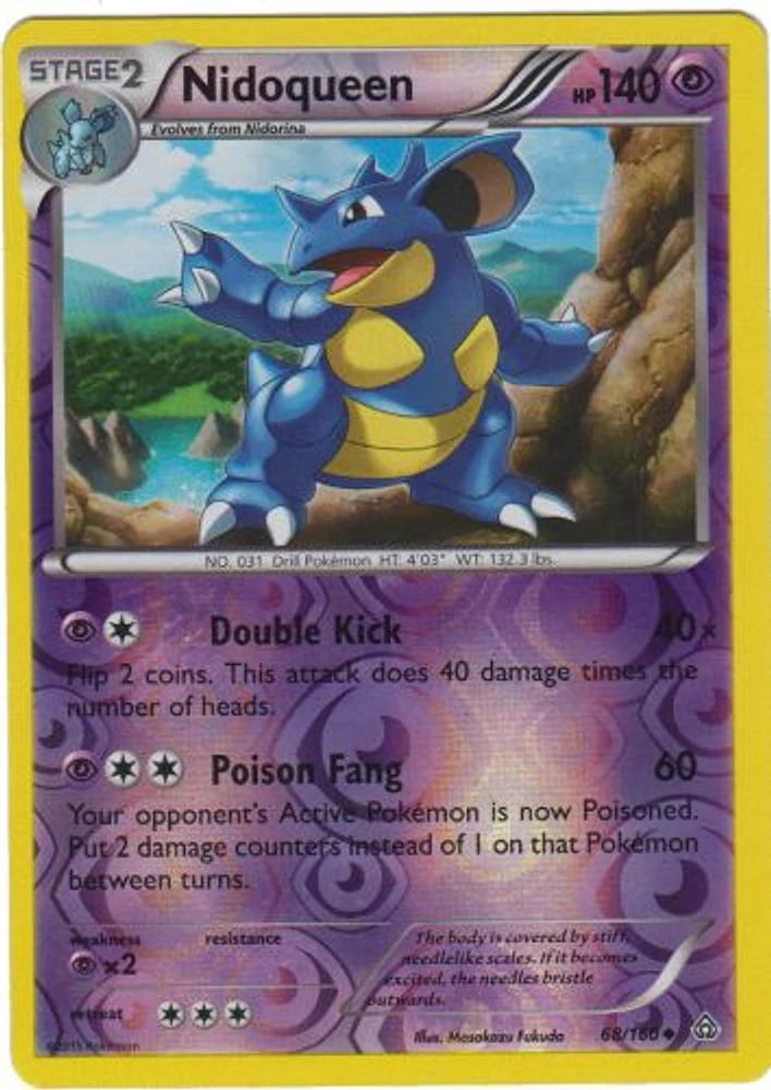 Nidoqueen - 68/160 - Uncommon - Reverse Holo