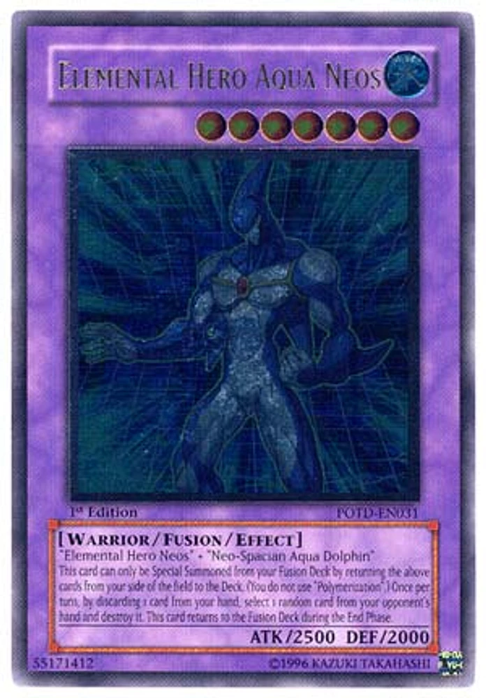 Elemental Hero Aqua Neos - POTD-EN031 - Ultimate Rare - 1st Edition