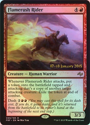 Flamerush Rider - Foil - Prerelease Promo