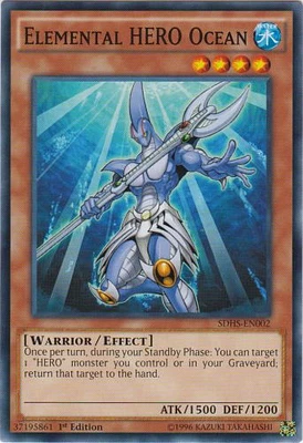 Elemental HERO Ocean - SDHS-EN002 - Common - 1st Edition