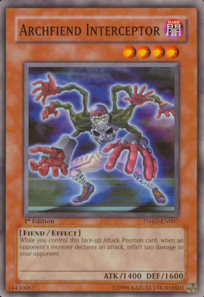 Archfiend Interceptor - TSHD-EN007 - Common - 1st Edition
